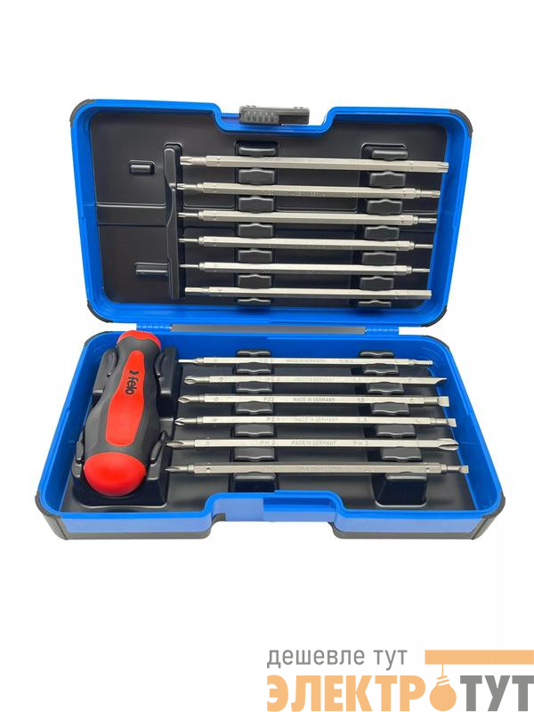 Отвертка торцевая Smart с набором насадок в кейсе (уп.12шт) Felo 06091346