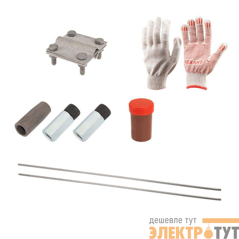 Комплект заземления с заострением 3м d16 Rexant 11-3000-03