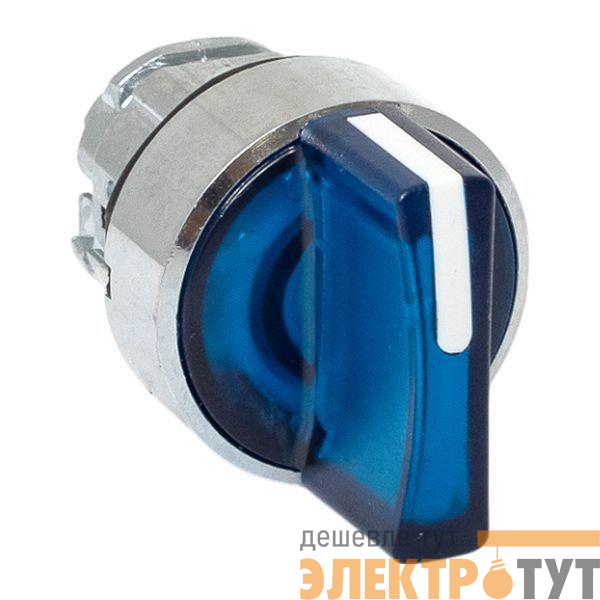 Механизм переключателя исполнительный ХB4 син. на 3 положения с фиксацией с подсветкой с короткой ручкой IP65 EKF XB4BD3FL-B-65