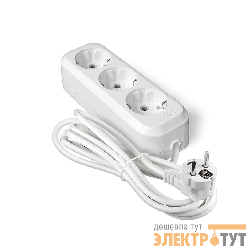 Удлинитель 3х5м с заземл. IP20 Е-303А ПВС 3х1.5 Universal 1723
