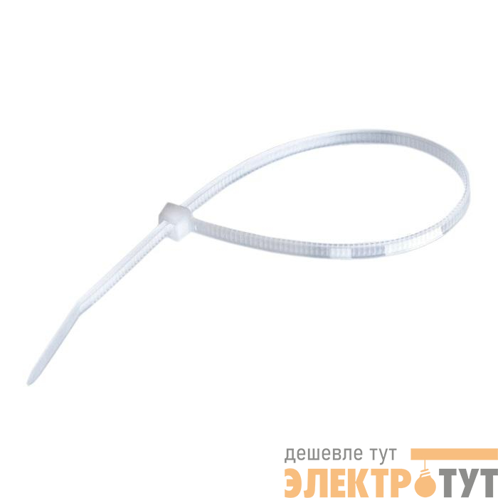 Стяжка нейлоновая 3.6х100мм бел. (уп.100шт) SUPRLAN 06-1021