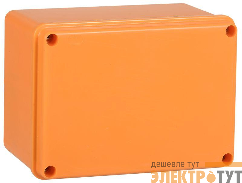 Коробка распаячная огнестойкая ПС 150х110х85 6P 6кв.мм IP44 гладкие стенки IEK UKF20-150-110-085-6-6-09