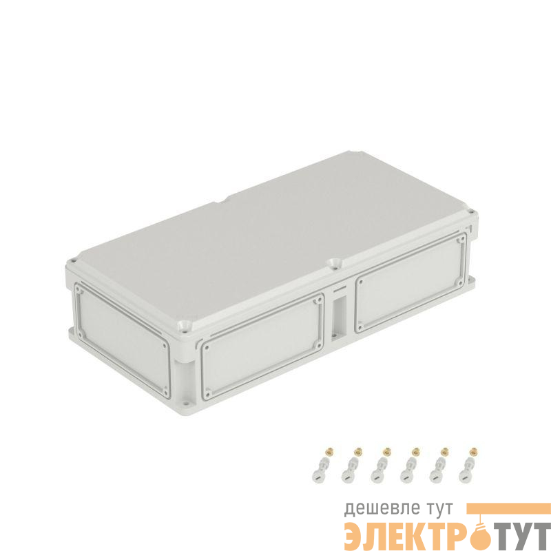 Корпус 600х300х146мм IP67 с непрозр. крышкой 21мм с фланцами пластик. DKC 563210