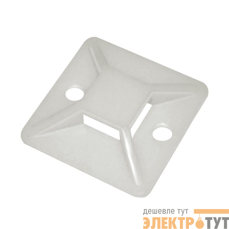 База монтажная самоклеящаяся 30х30 бел. (уп.100шт) TOKOV ELECTRIC TKE-SP-30-W