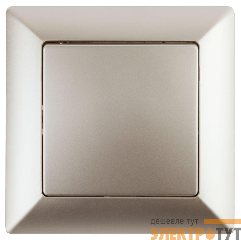 Переключатель промежуточный 1-кл. СП Solo 4-108-04 10А 250В IP20 шампань Intro Б0053620