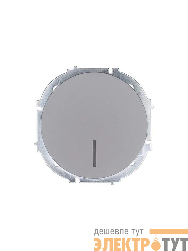 Выключатель 1-кл. СП OSEN 10А IP20 с подсветкой механизм сер. матов. LEZARD 743-7488-111