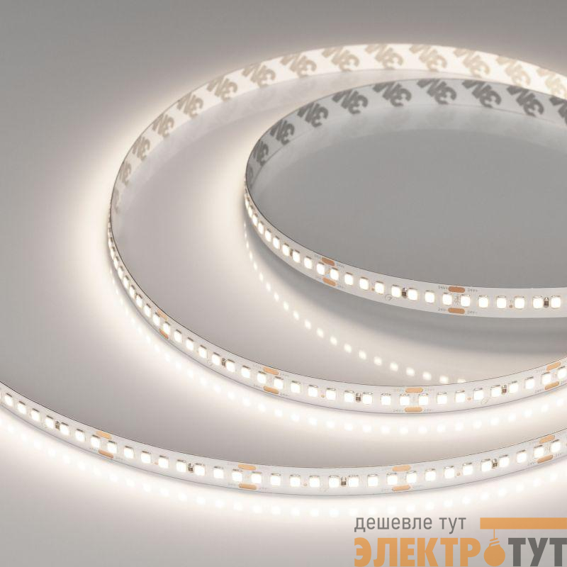 Лента светодиодная RT-A192-10mm 24V Day 4000К 17.6Вт/м IP20 2835 высок. эффект. 150лм/Вт (уп.5м) Arlight 036212