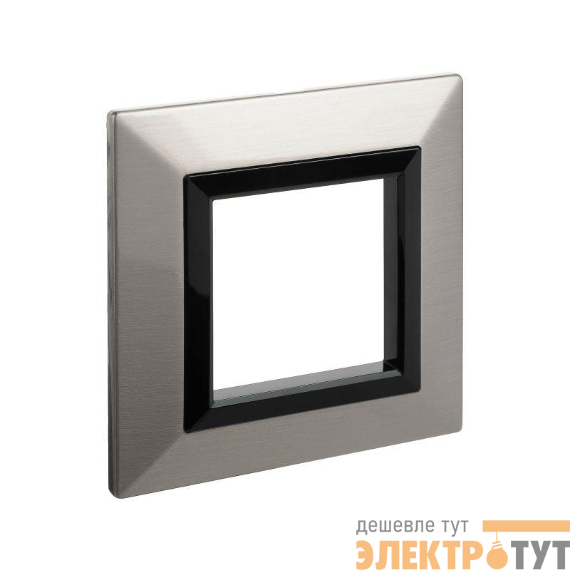 Рамка 1-м 2мод. Avanti метал. никелир. DKC 4409852