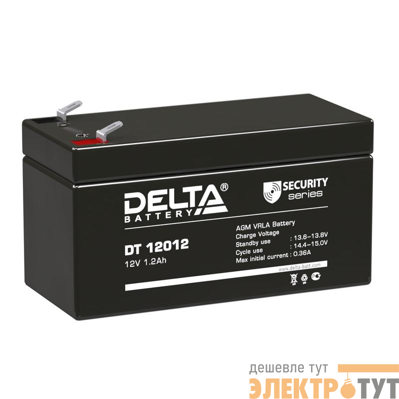 Аккумулятор ОПС 12В 1.2А.ч DT 12012 Delta 4614010040004