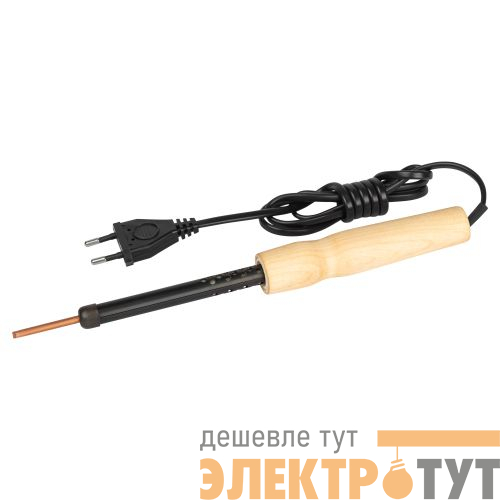 Паяльник ЭПЦН 230В 25Вт с деревянной рукояткой Россия PL-RU1-25 W Эра Б0061030