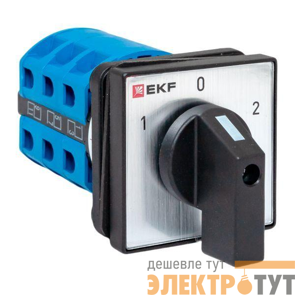 Переключатель кулачковый ПК-1-23 3п 25А "1-0-2" IP65 EKF pk-1-23-25-65