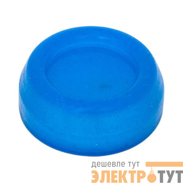 Колпачок для плоской кнопки XB4 силикон. син. EKF pe-22x-b