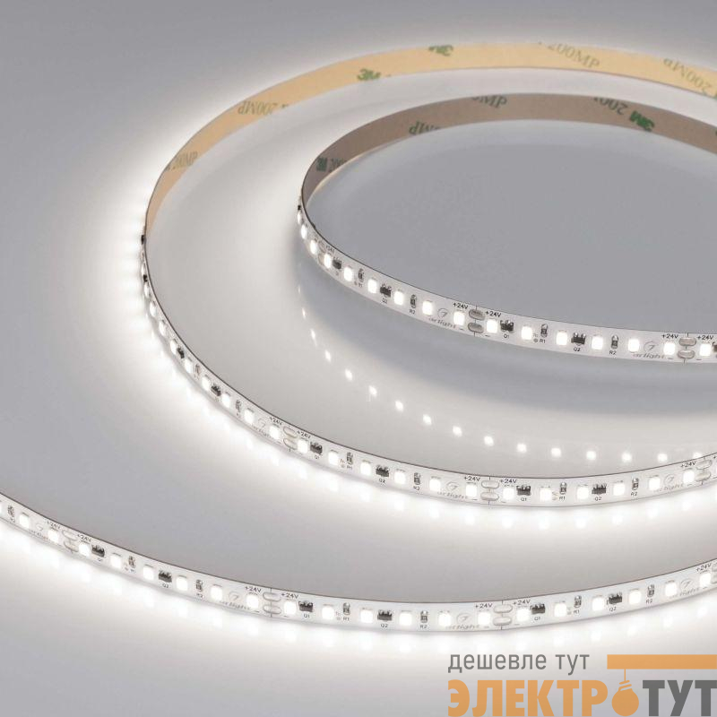 Лента светодиодная IC-A120-8mm 24V Day 5000К 9.6Вт/м IP20 2835 стабилизированная (уп.10м) Arlight 037962