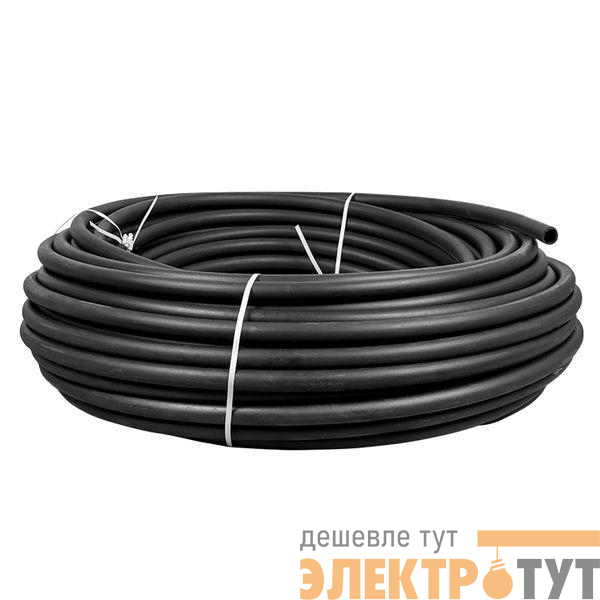 Труба ПНД гладкая жесткая d32мм черн. (уп.100м) EKF tpndg-32