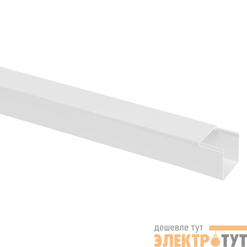 Кабель-канал 40х40 L2000 пластик бел. TOKOV ELECTRIC TKE-KK-40-40-2000-WH