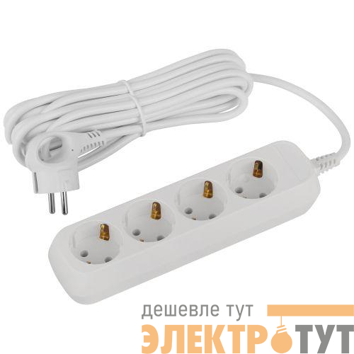 Удлинитель 4х5м с заземл. ПВС 3х1 UDL-16-450-E Greenline Эра Б0065062