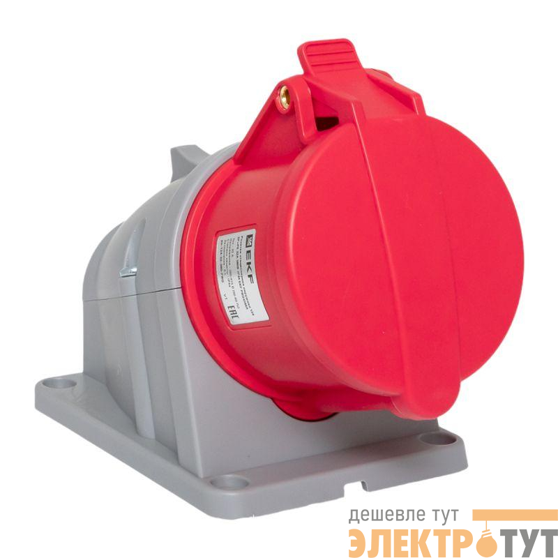 Розетка стационарная наружная 124 3Р+РЕ 32А 380В IP44 PROxima EKF ps-124-32-380-PRO