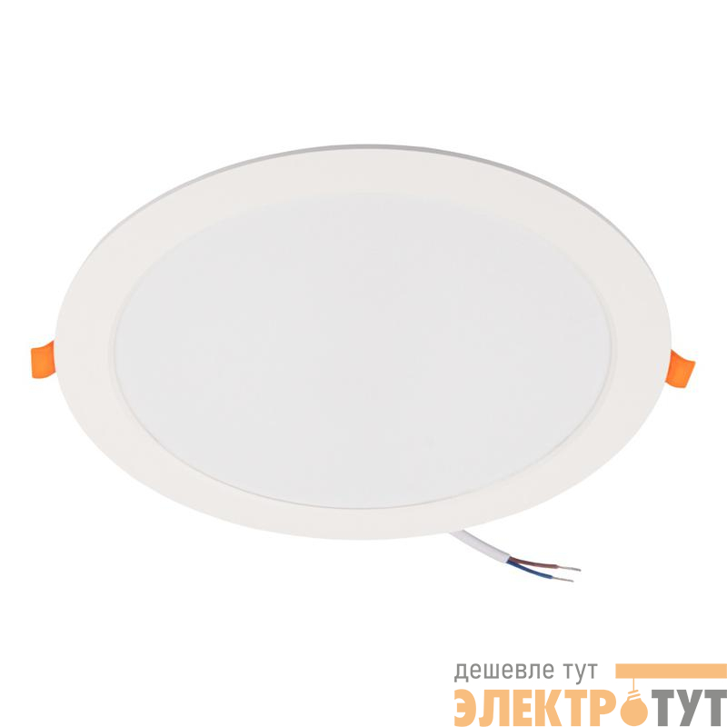 Светильник светодиодный PLED DL7 WH 24Вт 6500К IP54 2040лм встраив. бел. JazzWay 5069121