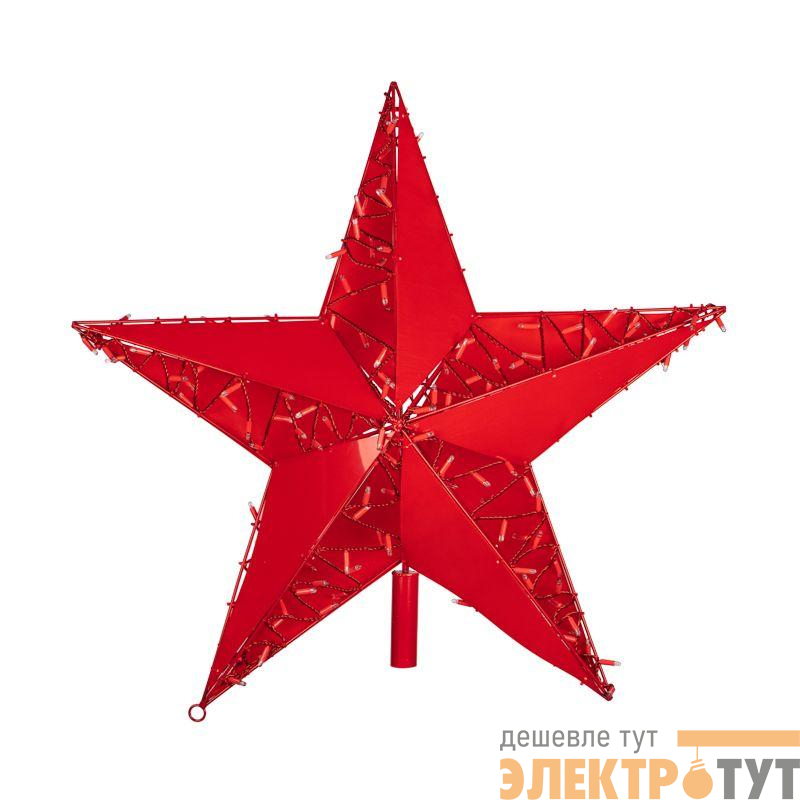 Фигура светодиодная "Звезда" 100см 200LED красн. 12Вт IP65 с трубой и подвесом Neon-Night 514-274