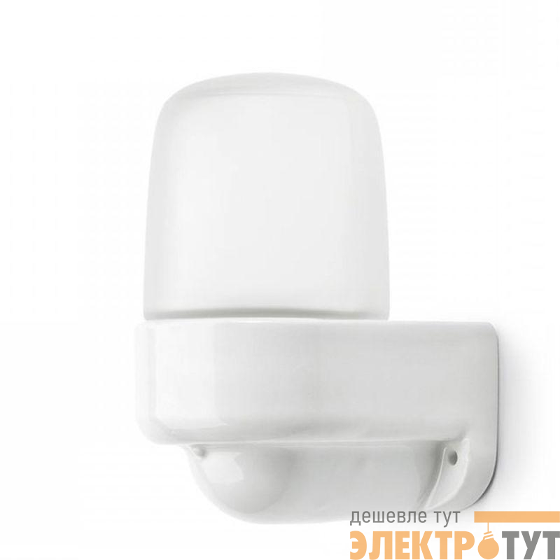 Светильник НББ 02-60-003 для бани керамика/стекло угловой IP54 E27 max 60Вт 150х110х85 бел. Эра Б0064016