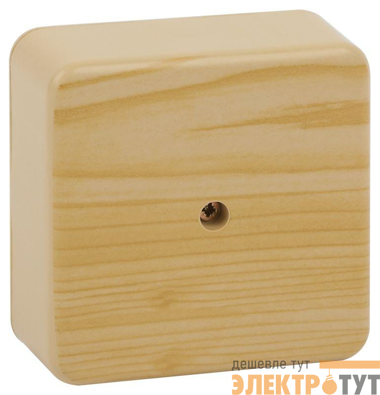 Коробка распаячная 100х100х50мм без клеммы IP40 сосна BS-P-100-100-50 Эра Б0058708