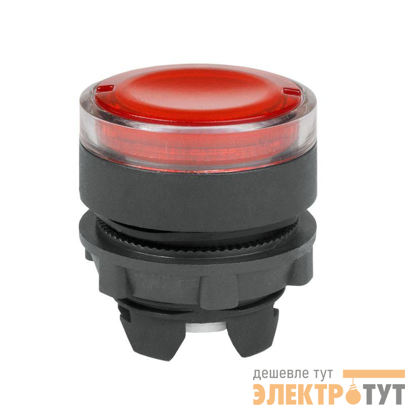 Головка кнопки OptiSignal D22 A5-PL-4 с подсветкой красн. пластик ZB5AW343 КЭАЗ 332307