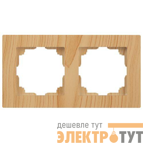 Рамка 2-м СП Accent 6-502-11 сосна Intro Б0063729