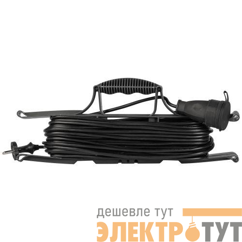 Удлинитель-шнур на рамке 1х20м без заземл. ПВС 2х0.75 GREEN LINE FR-6-20m Эра Б0065100