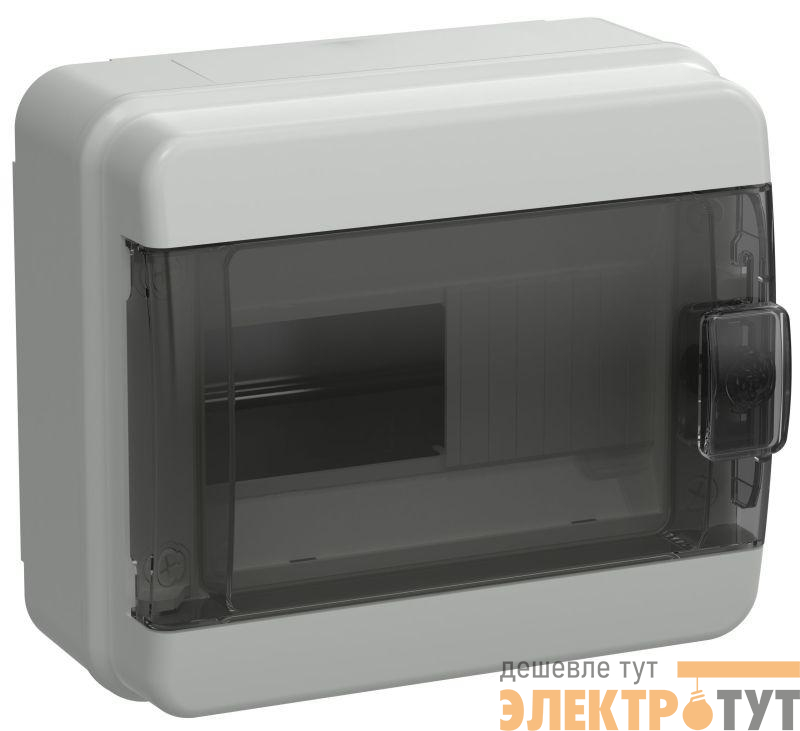 Корпус КМПн-8 TEKFOR IP65 черн. прозр. дверь пластик. IEK TF5-KP72-N-08-65-K03-K02