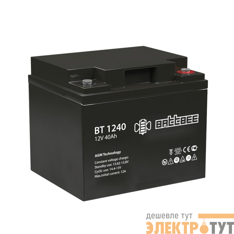 Аккумулятор ОПС 12В 40А.ч Battbee Delta BT 1240