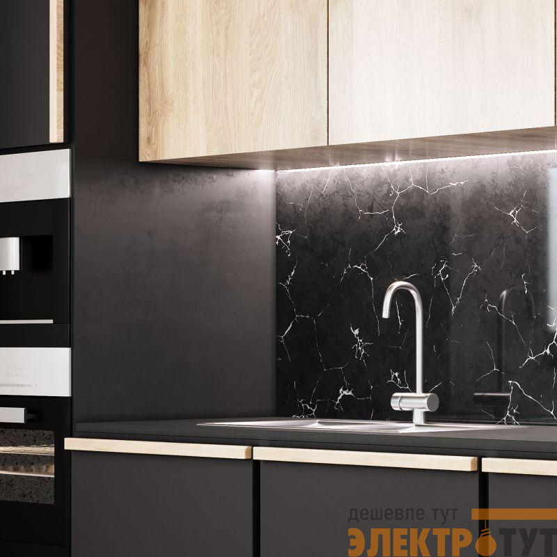 Лента светодиодная Black 2835/120-SMD 9.6Вт/м 6500К холод. бел. IP20 420лм/м 12В (блист.5м) GAUSS 312000310