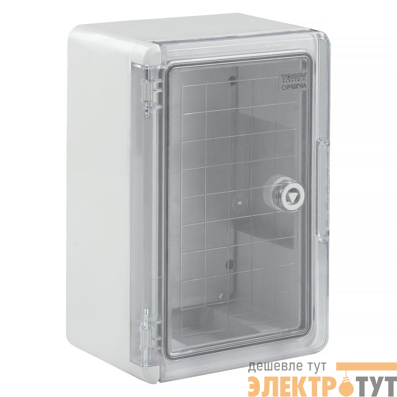 Корпус ударопрочный ЩМПп 240х180х120 IK10 IP65 прозр. дверь АБС пластик PRIZMA TOKOV ELECTRIC TKE-PZ-CPB00-IK10-IP65
