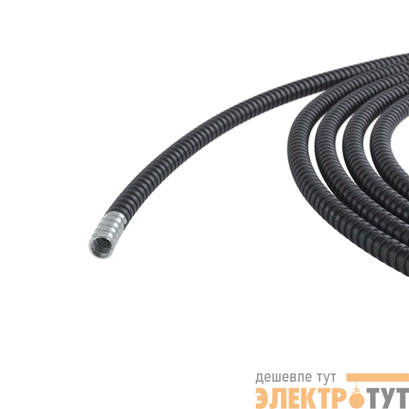 Металлорукав DN 26мм в герметичной полиуретановой оболочке Dвн. 26.5мм Dнар.30.0мм черн. (уп.25м) DKC 6071PU-027N