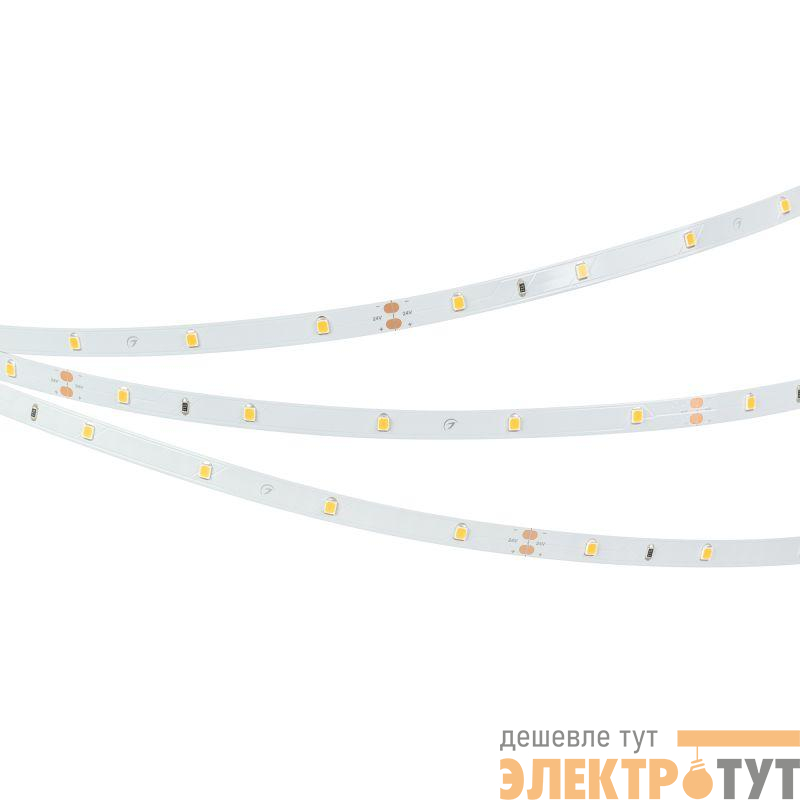 Лента светодиодная RT-A30-8mm 24V White 6000К 2.9Вт/м IP20 2835 5м открыт. Arlight 019917(2)
