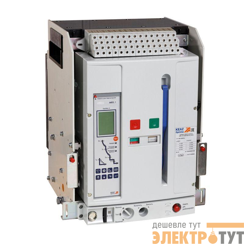 Выключатель автоматический OptiMat A-1000-S1-3P-50-D-MR5.1-B-C2200-M2-P01-S3-00 КЭАЗ 332335
