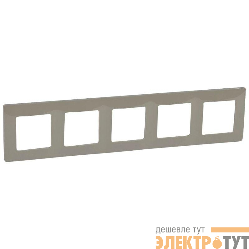 Рамка 5-м Etika светл. галька IEK 672525