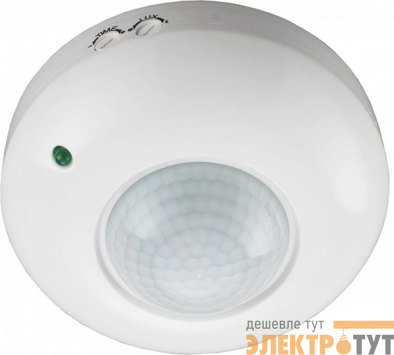 Датчик движения инфракрасный ДДИ-101 01 1200Вт 6м 360град. бел. DEKraft 60130DEK