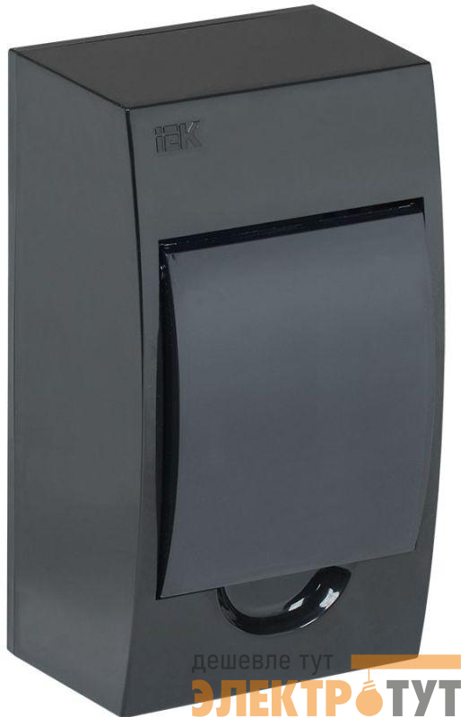 Корпус навесной ЩРН-П-4 Krepta 3 IP41 пластик. черн. IEK MKP12-N-04-41-K02