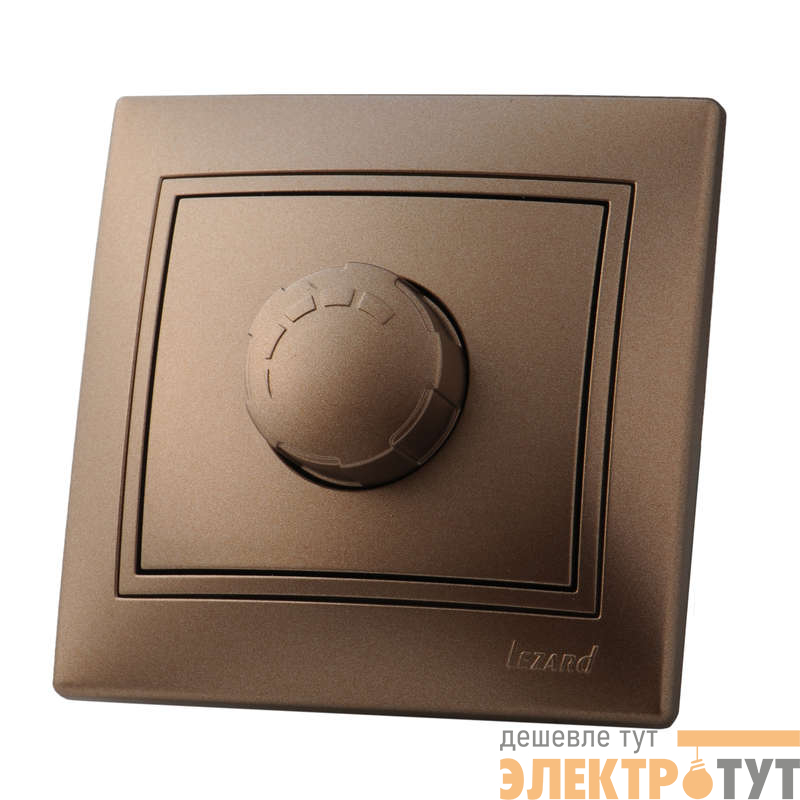 Светорегулятор СП 1000Вт Mira свет. корич. перламутр. LEZARD 701-3131-157