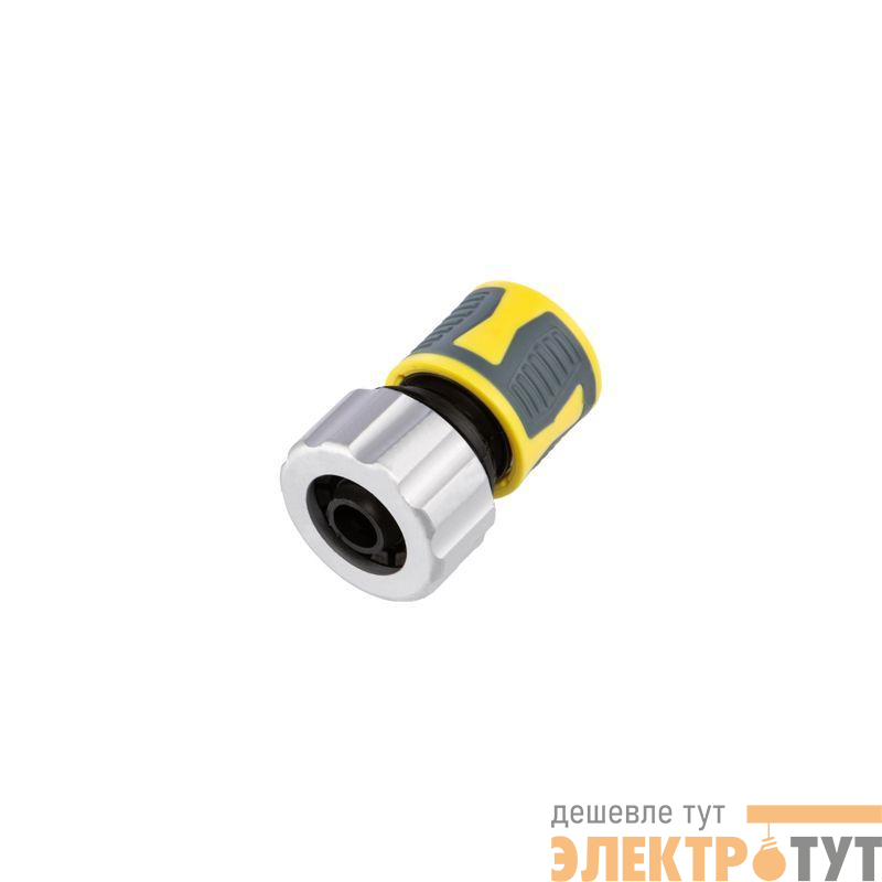 Коннектор для шланга быстросъемный 3/4дюйм с зажимной шайбок из цинка ЧЕТЫРЕ СЕЗОНА 62-0306-F