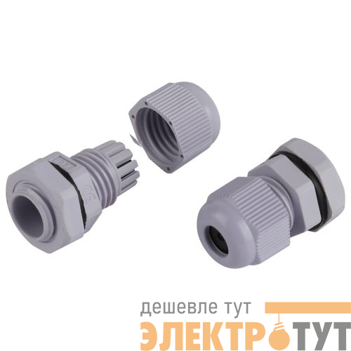 Ввод кабельный (сальник) PG 7 d3-6.5мм (d отверст. 13мм) IP54 (уп.20шт) NO-224-229 Эра Б0065175