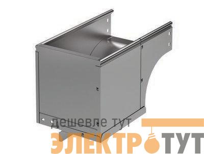 Угол для лотка вертикальный внешний правый 90град. 400х100 CDSD 90 в компл. с крепежн. элемент. цинк-ламель DKC 37016KZL