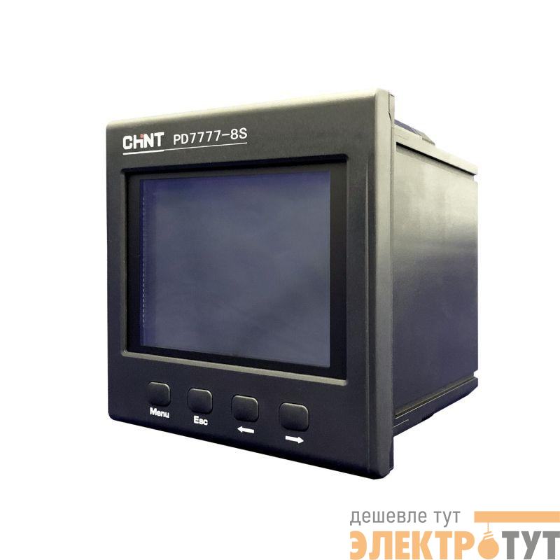 Прибор измерительный многофункциональный PD7777-8S3 3ф 5А RS-485 120х120 LCD дисплей 380В CHINT 765170