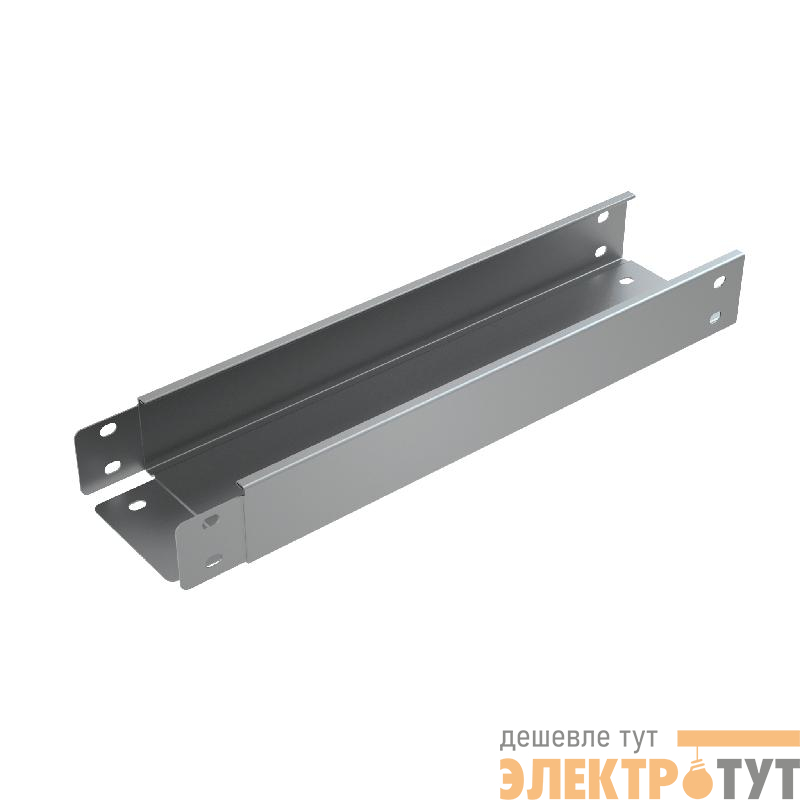 Лоток листовой неперфорированный 100х50 L3000 сталь 0.7мм "БЫСТРЫЙ МОНТАЖ" LN50-100-0.7-3000 КМ LO0204