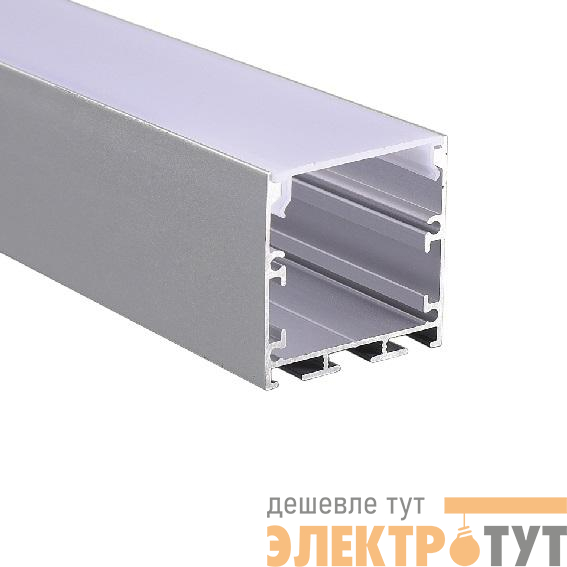 Профиль накладной PAL 3535 L2000 в комплекте: 2 глухих заглушки; рассеив. матов.; 4 клипсы крепежных JazzWay 5049925