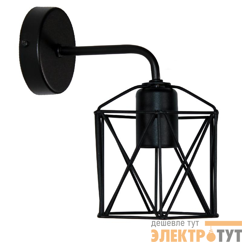Светильник "Стелла" 511 НББ 01-60-164 Е27 (ИМ) настенный черн. муар Элетех 1005405035