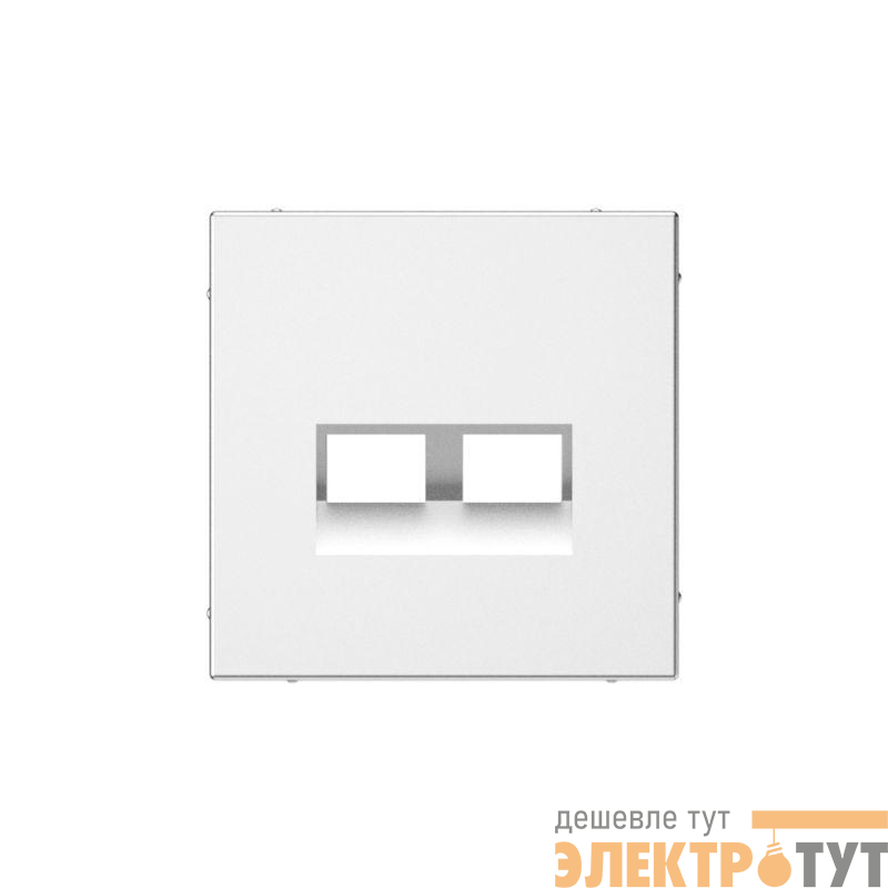 Накладка двойная ArtGallery для информационных функций типа Keystone сталь SE GAL000990