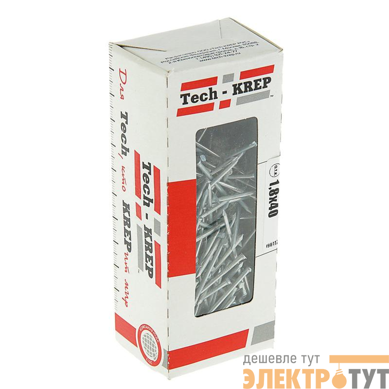 Гвоздь финишный 1.8х40 оцинк. (уп.0.25кг) Tech-Krep/Zitar 104845