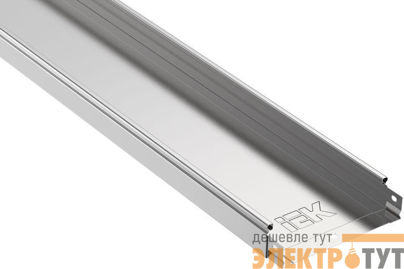 Лоток листовой неперфорированный 300х50 L3000 сталь 1мм IEK CLN10-050-300-100-3