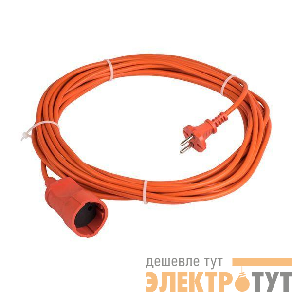 Удлинитель-шнур 1х20м без заземл. 10А IP20 Зевс 2.0 2.3кВт ПВС 2х0.75 PROxima EKF USB02-10-275-1-20